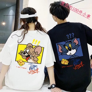 【COUPLE】💯2022年新款小眾設計感ins潮寬鬆情侶裝t恤
