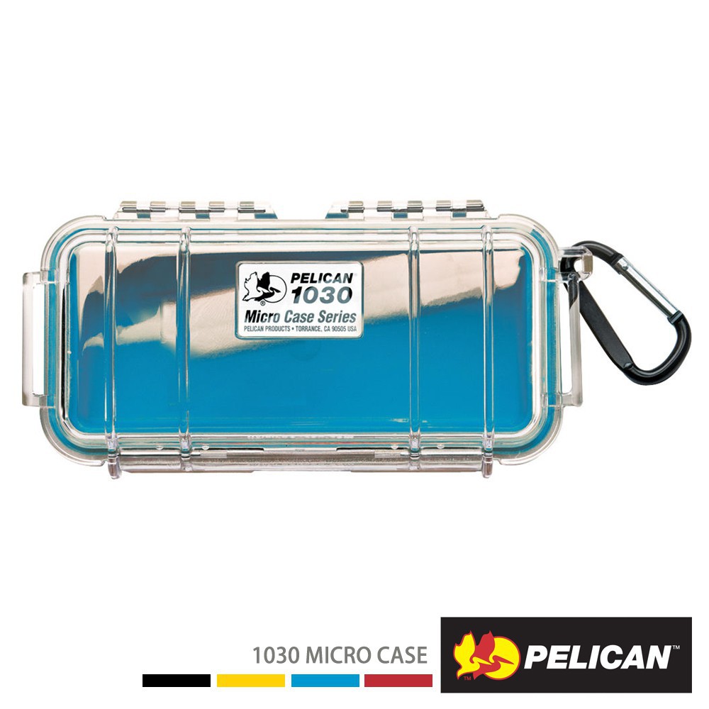 PELICAN 派力肯 1030 Micro Case 微型透明防水 氣密箱 透明/藍 廠商直送