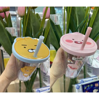 冷水杯現貨 >> 韓國大創 DAISO kakao Ryan 萊恩 Apeach 屁桃 冷水杯 冷水壺 保鮮盒 盤子