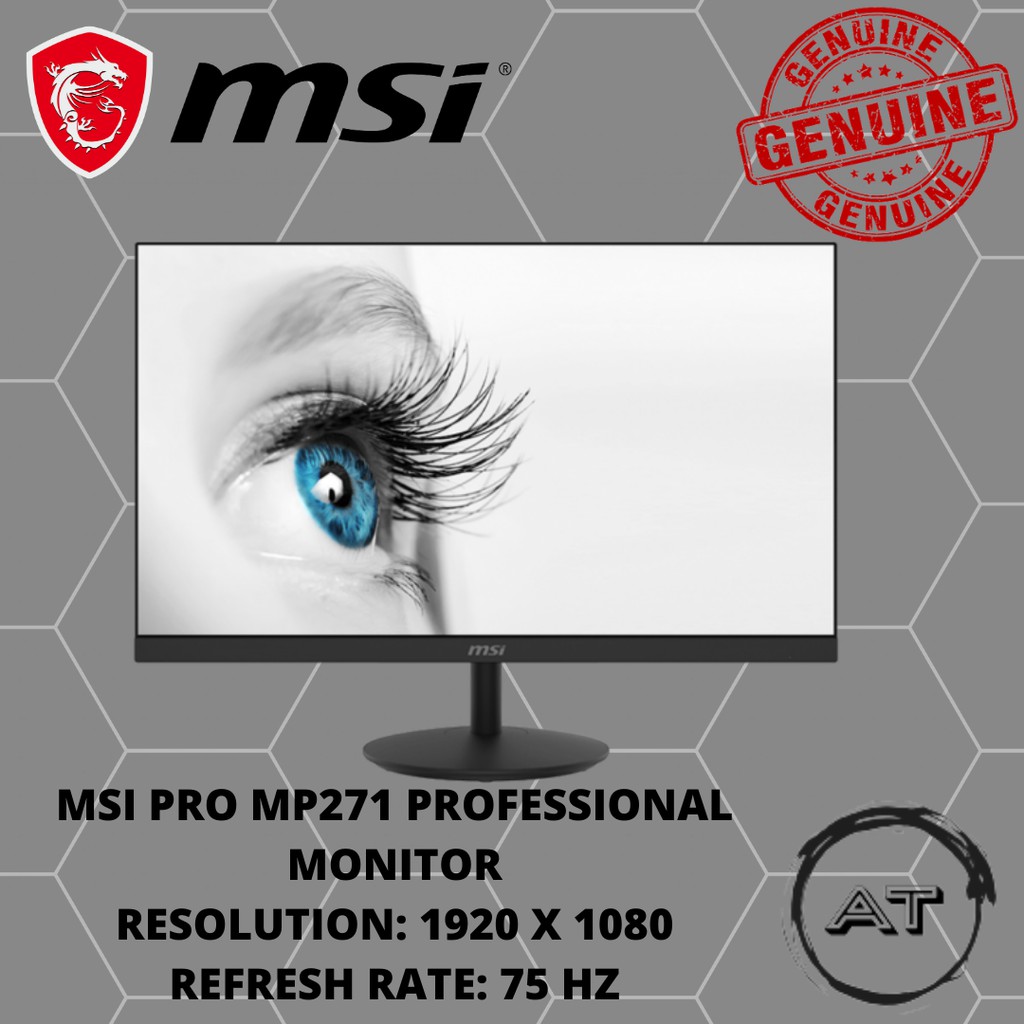Msi PRO MP271 - 27" 全高清防眩光 IPS 辦公和工作室專業顯示器