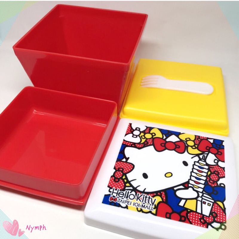 台北101 Hello Kitty 三層樂活餐盒便當盒保鮮盒