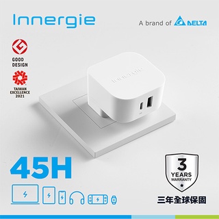 臺達Innergie 45H 45W PD USB-C 萬用充電器｜支援PD/QC快充原價1450(省560)