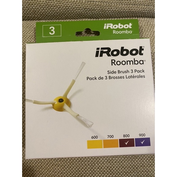 美國iRobot Roomba原廠三腳邊刷3支