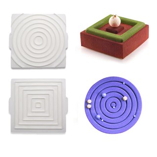 法式雙面波紋陀飛輪慕斯模/圓環淋面矽膠蛋糕模/甜甜圈星球蛋糕造型翻糖慕斯模