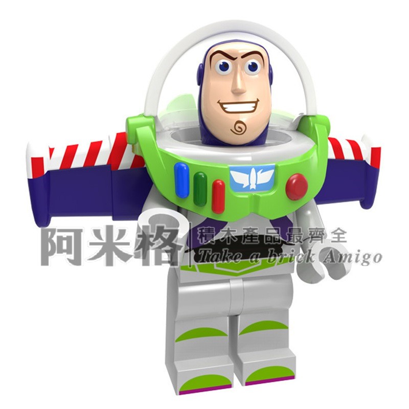 阿米格Amigo│PG1942 WM691-A 巴斯光年 玩具總動員 Toy Story 電影系列 積木 第三方人偶