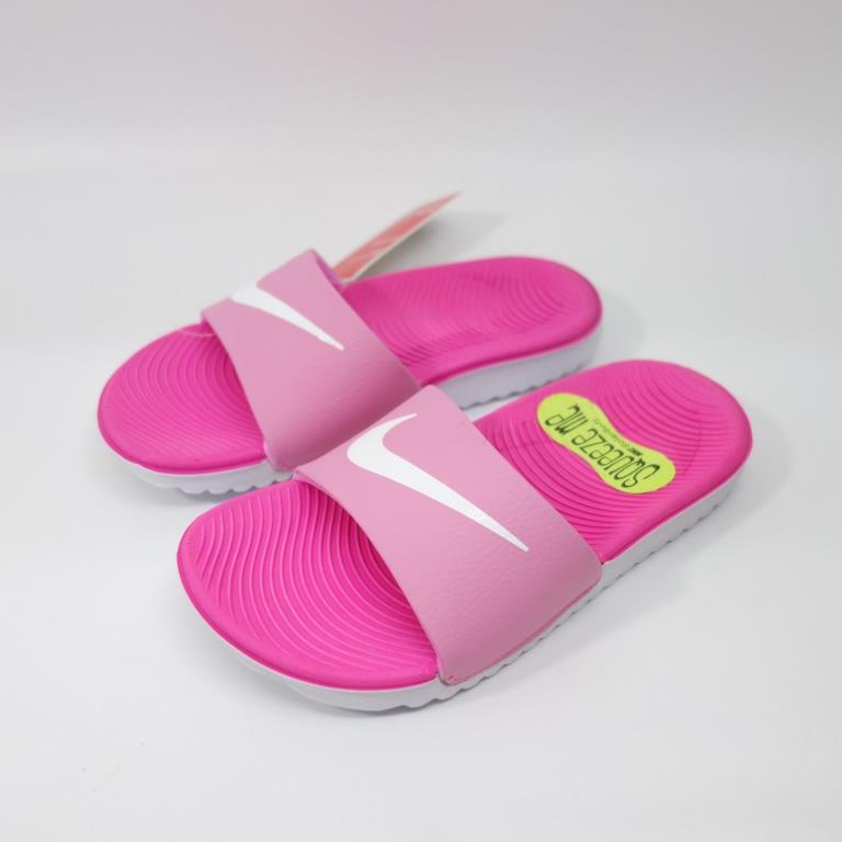 [麥修斯]NIKE KAWA SLIDE (GS PS) 拖鞋 兒童 有海綿 桃粉 中童 大童 819352 602