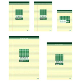布格紋易撕企劃紙 單線簿 計算紙 13K/18K/25K/30K/50K (黃)【久大文具】0112
