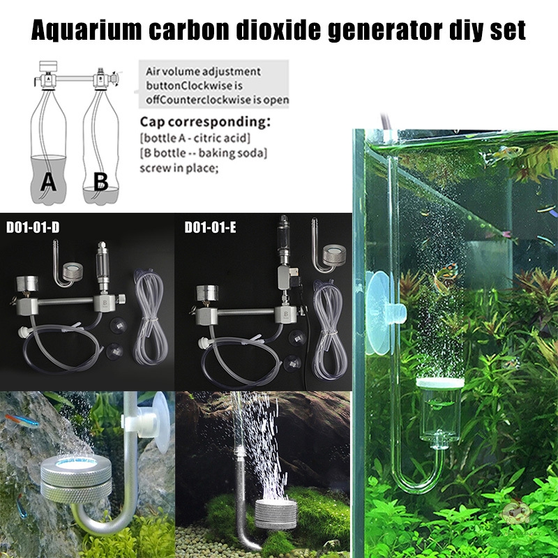 Fm Wyin 魚缸二氧化碳發生器diy套裝自製水草co2電磁閥鋼瓶隨停隨開 蝦皮購物