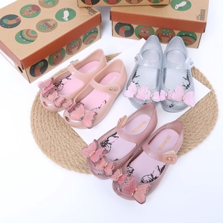 CC&MAMA 現貨 梅麗莎 兒童香香涼鞋 女童 3D立體 雙蝴蝶 柔軟果凍鞋