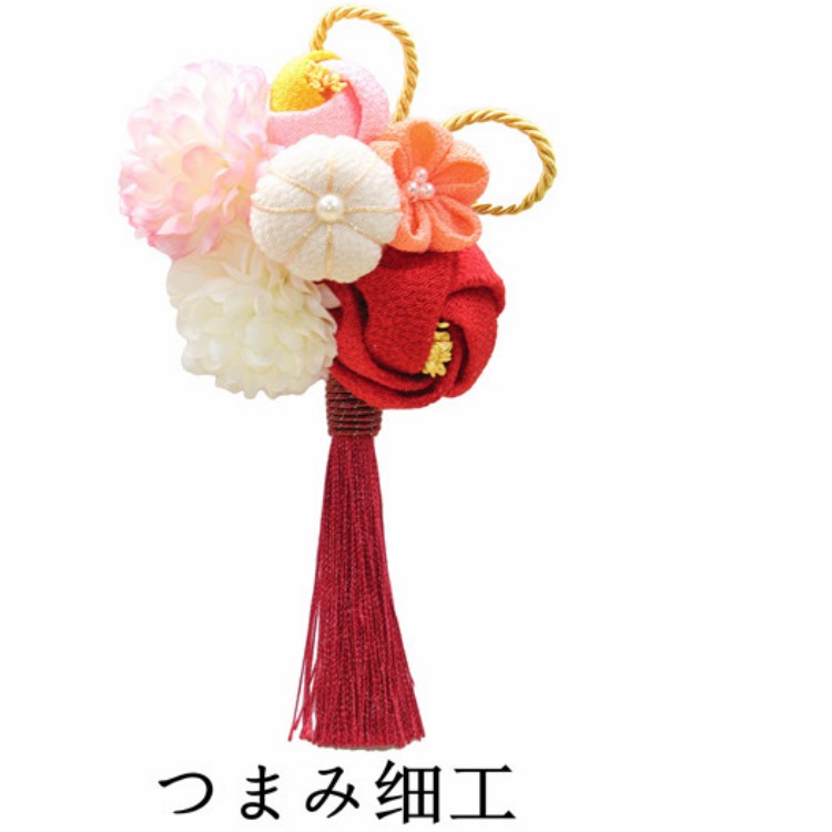 代購 玉椿 つまみ細工手工日本細工花髮夾和風花簪浴衣和服頭飾つまみ細工手工日本細工花簪 女巫 和風 髮飾 髮簪 布花 蝦皮購物