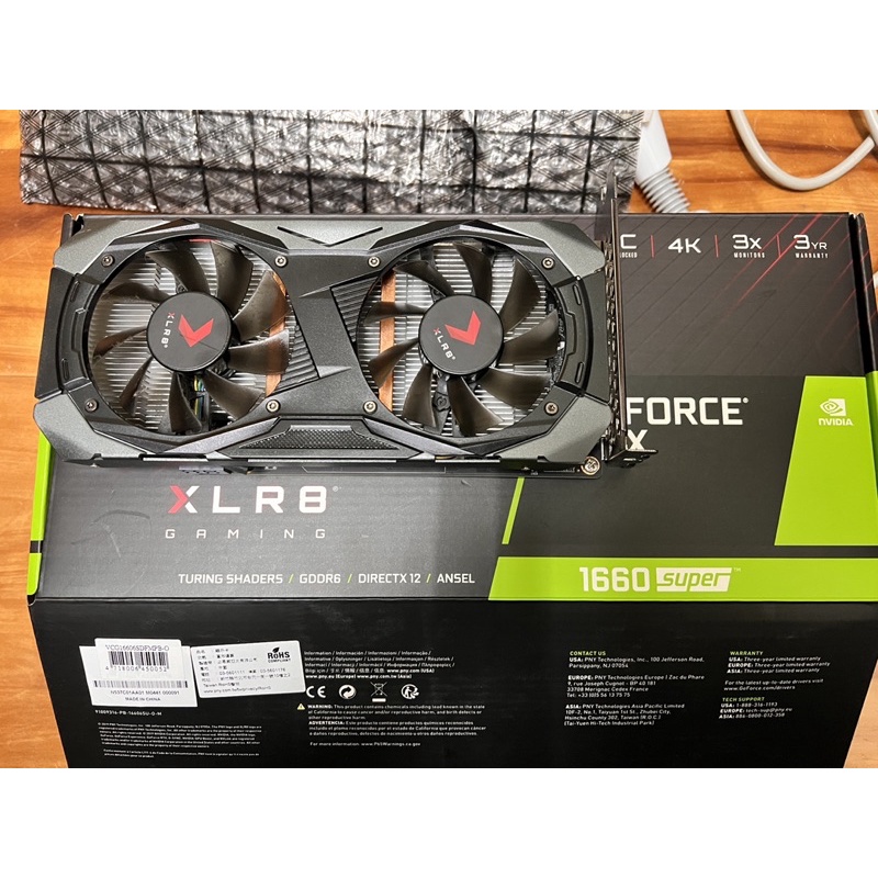 二手含運保內-PNY GeForce GTX 1660 Super 顯示卡