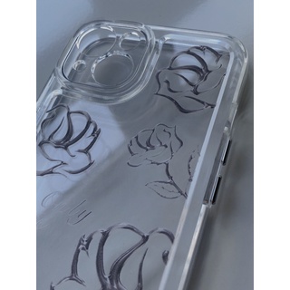 Iphone 浮動保護套銀玫瑰保護相機適用於 iPhone 13 12 Mini Pro Max 11 Pro Max