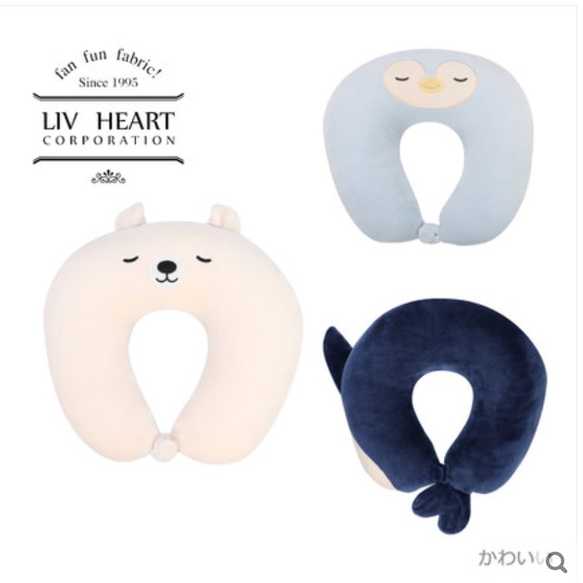 【完整售服】日本品牌 官方進口LIV HEART 多功能頸枕 企鵝 北極熊 鯨魚