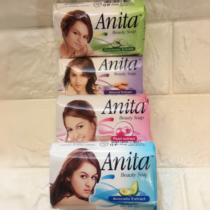 印尼Anita 精油萃取香皂4種（小黃瓜/酪梨/杏仁果/珍珠）任選-效期都很長第二件就優惠-大家勤洗手