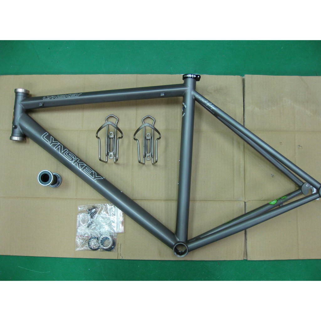 Lynskey Cooper 美國手工鈦合金車架(S) (終保) 送座管束、頭碗、BB、水壺架、管線等