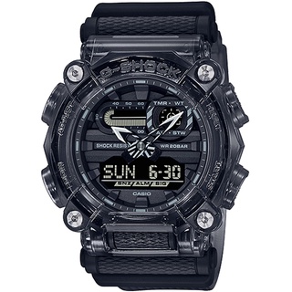 【CASIO】卡西歐 G-SHOCK 灰透色系列雙顯200米計時錶 GA-900SKE-8A 台灣卡西歐保固一年