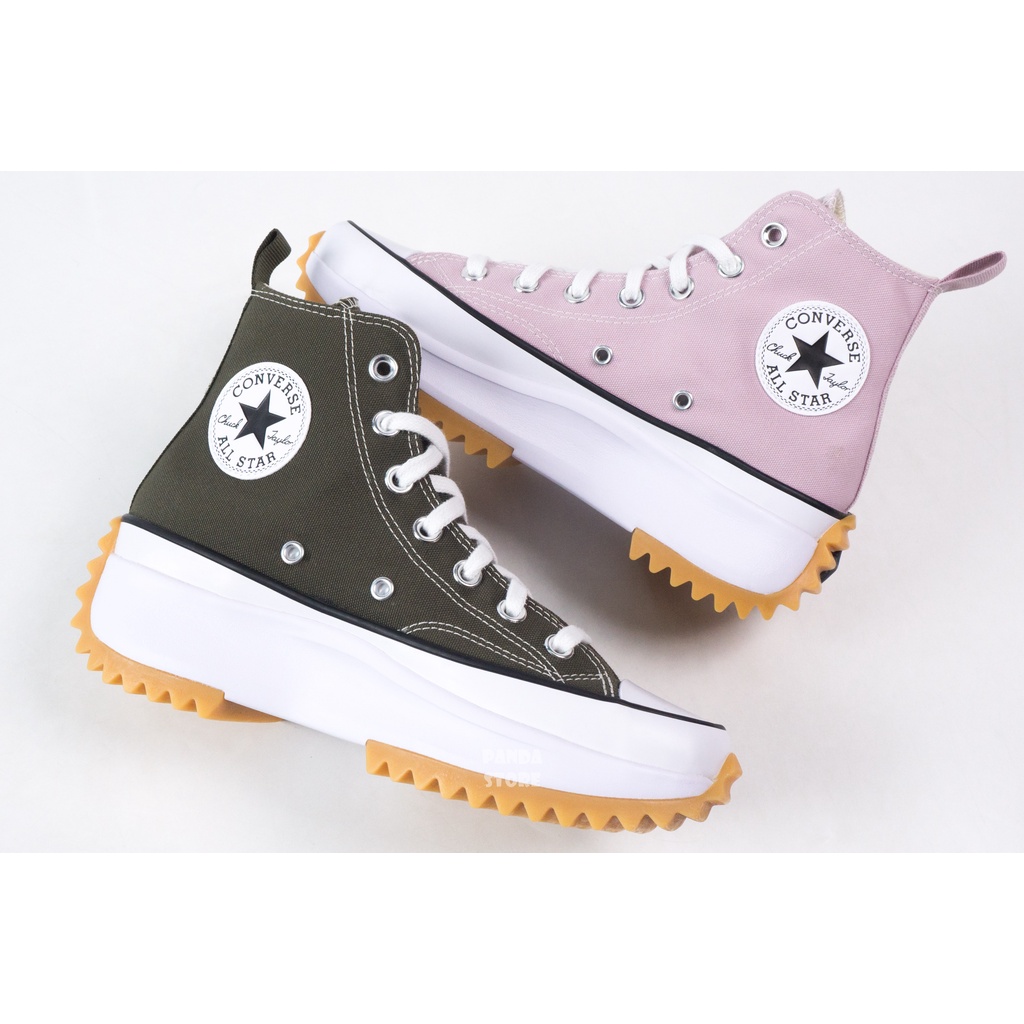 胖達）CONVERSE RUN STAR HIKE 厚底 帆布鞋 171668C 粉紫 171667C 橄欖綠 男女鞋