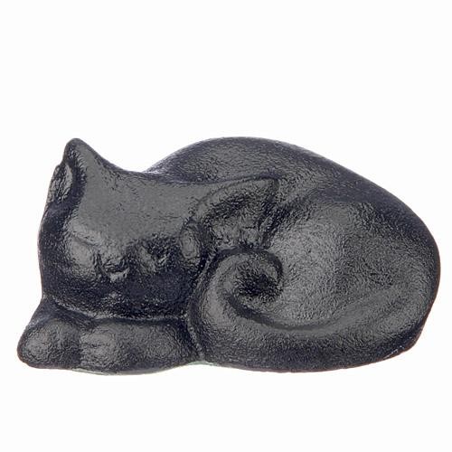 日本主善堂 南部鐵器 紙鎮 文鎮 擺飾  睡貓