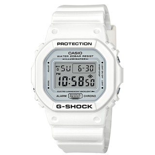 【KAPZZ】CASIO G SHOCK 白色 經典休閒運動錶 DW-5600MW-7 經典休閒運動錶