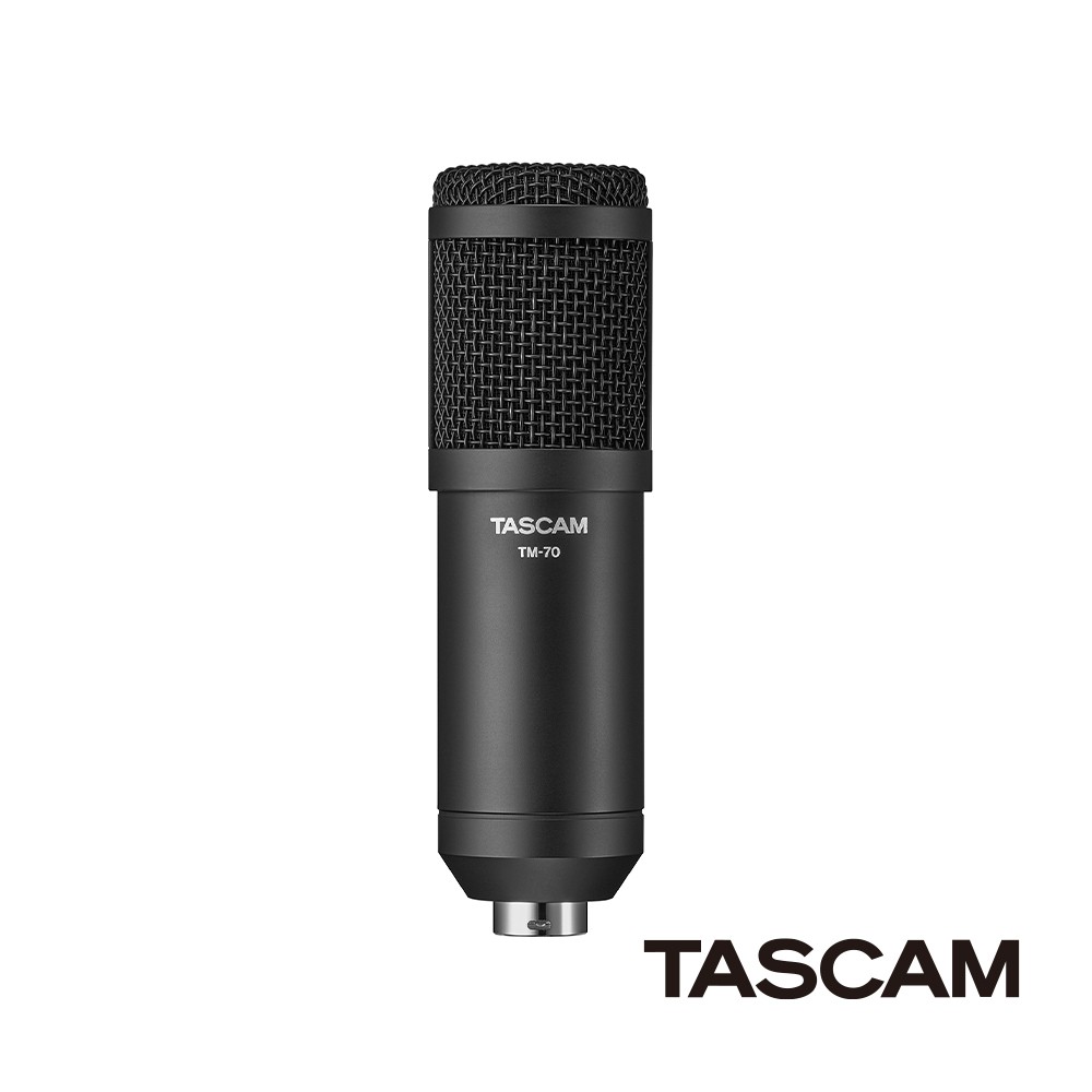 TASCAM 動圈式麥克風 TM-70 黑色 公司貨