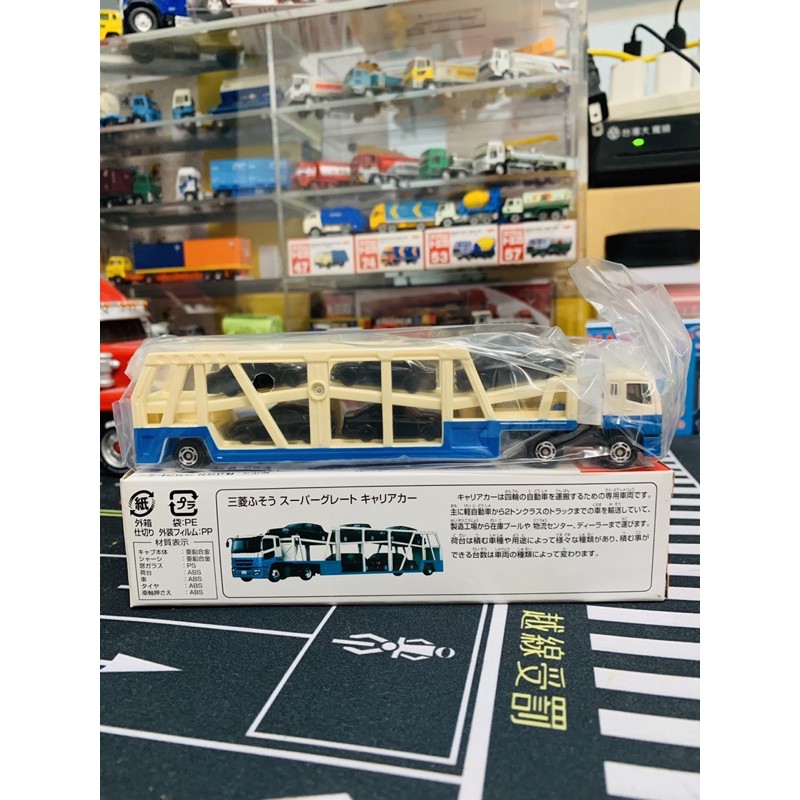 Tomica 131 車輛載運車連結車卡車三菱多美卡長車 蝦皮購物