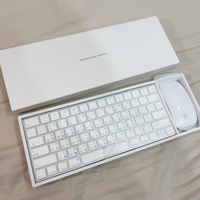 Apple蘋果IMac Magic Keyboard藍芽鍵盤+巧控滑鼠+USB充電連接線 標準全配組