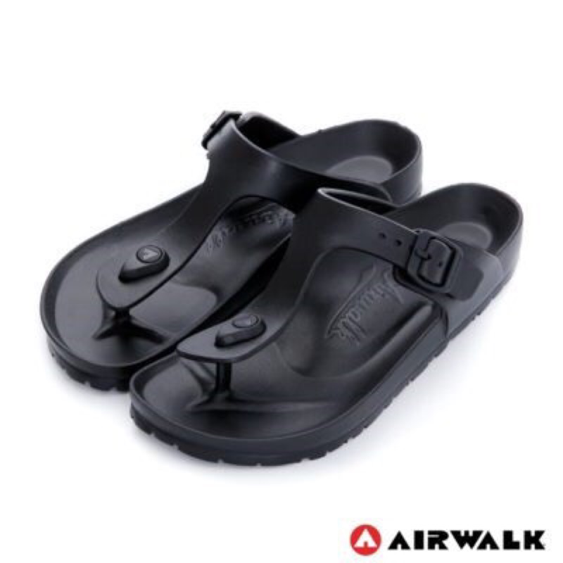 Airwalk正貨特價 AB拖 女黑色5號 Eva羅馬T字拖鞋 原原價620