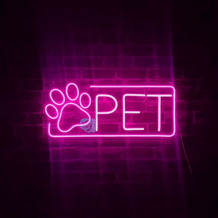 【冷光藝坊】霓虹燈 招牌製作 場地布置 打卡牆 網美牆 看板 婚禮背板 開店 店面 開幕 PET 寵物 狗 犬 寵物美容