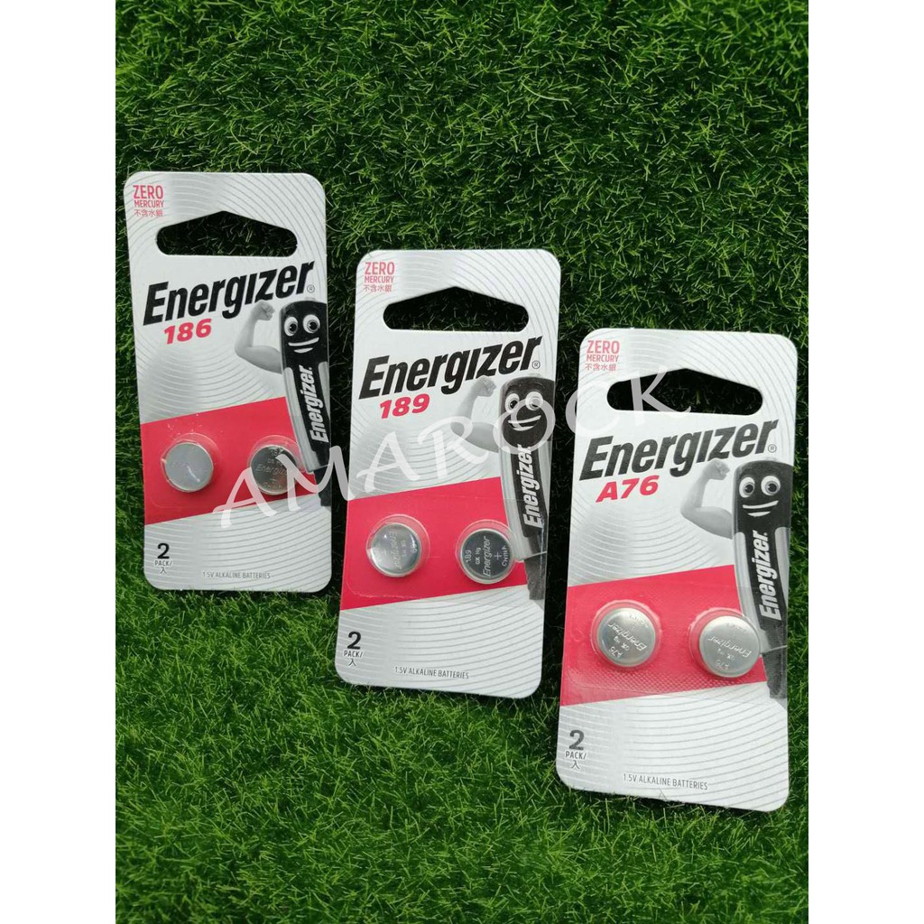 Energizer勁量 鈕扣型鹼性電池1.5V 2入裝LR43(186) / LR54(189) /LR44(A76)