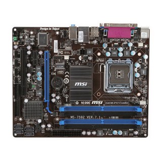 微星G41M-P33 Combo整合式雙通主機板、記憶體支援DDR2、DDR3(禁混插)二手良品、附檔板