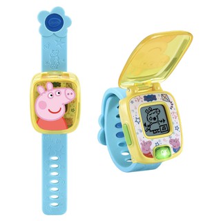 美國加州好物代購 現貨 Vtech粉紅豬小妹 peppa pig 佩佩豬 兩色 鬧鐘兒童智能錶 學習手錶 生日禮聖誕禮