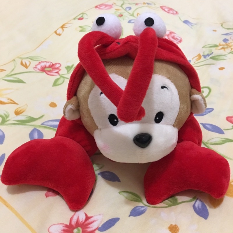🌼全新正版🌼 龍蝦猴 龍蝦猴子 絨毛娃娃 絨毛玩偶 絨毛玩具 10吋