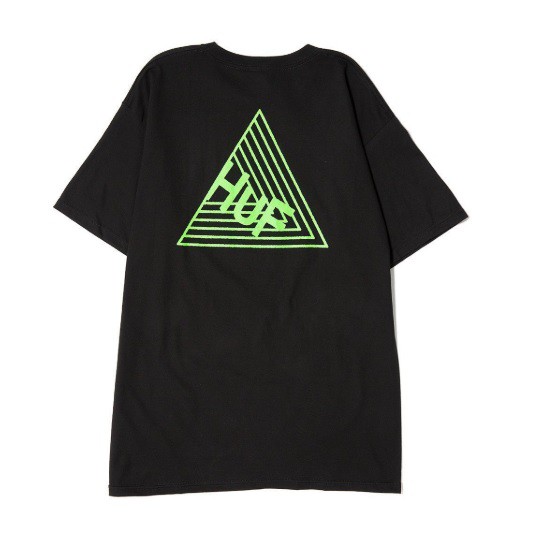 美國滑板品牌HUF Box Logo Tee TS00046 現貨 黑色/果綠色