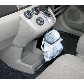 【逸品汽車百貨】車用垃圾袋固定架 置物袋架 垃圾袋架 車用垃圾桶 汽車垃圾袋 置物袋 垃圾袋框 黏貼式 可上下擺動