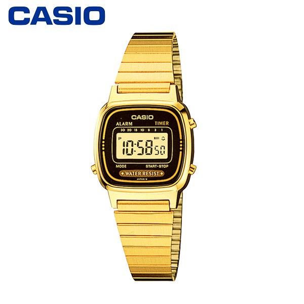 【CASIO】LA670WGA-1 復古造型小金錶/經典百搭/女用款/24mm【第一鐘錶】