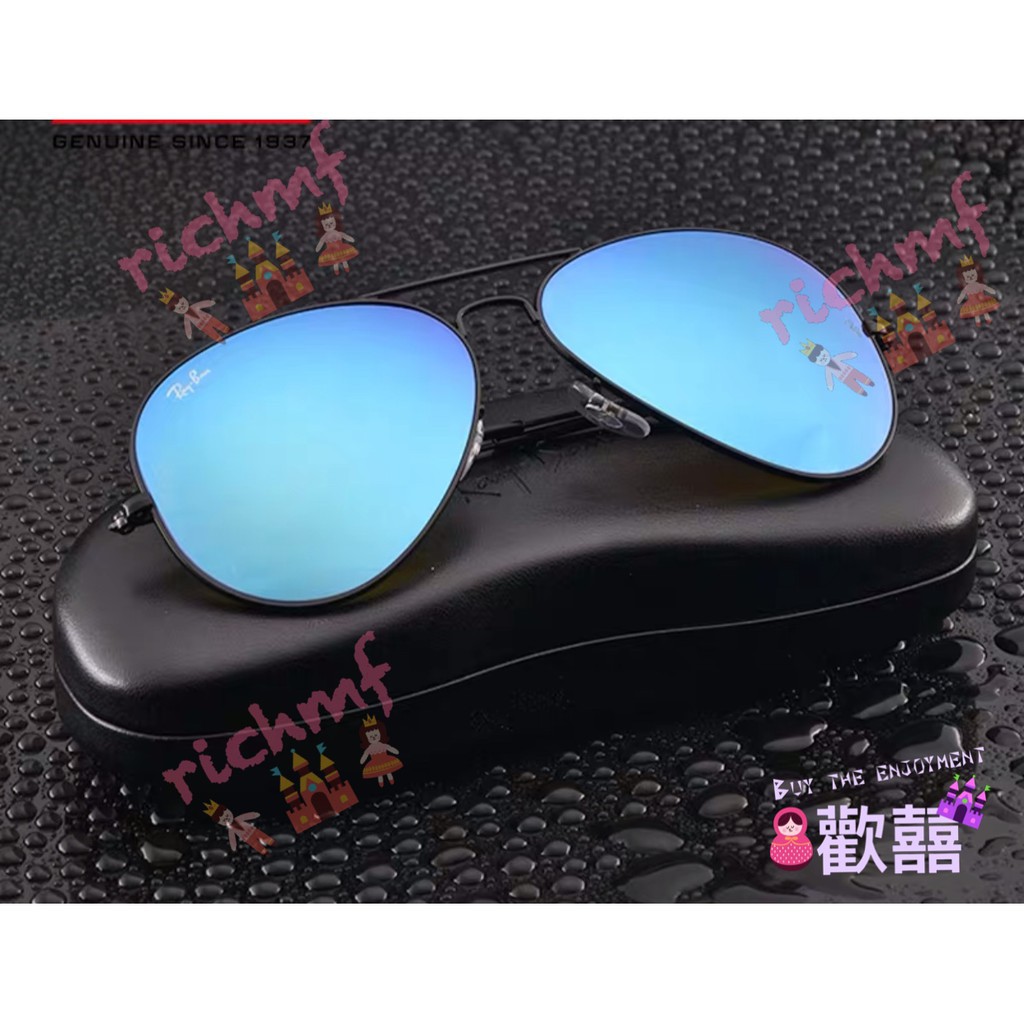 Rb雷朋太陽鏡rayban3025太陽眼鏡偏光漸變墨鏡彩膜潮牌明星款復古眉型老眼鏡眉框金色雷朋 蝦皮購物