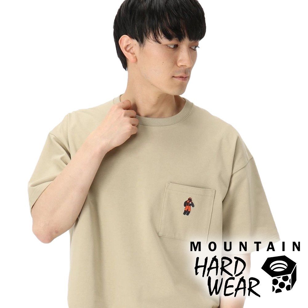 【Mountain Hardwear】Camp 4 男 羽絨人厚磅短袖棉T恤『石灰』OE3771