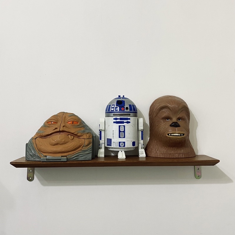 復古 Star Wars 星際大戰 大頭 場景 擺飾 賈霸 R2-D2 丘巴卡 1997 風暴兵 黑武士 微型場景 微縮