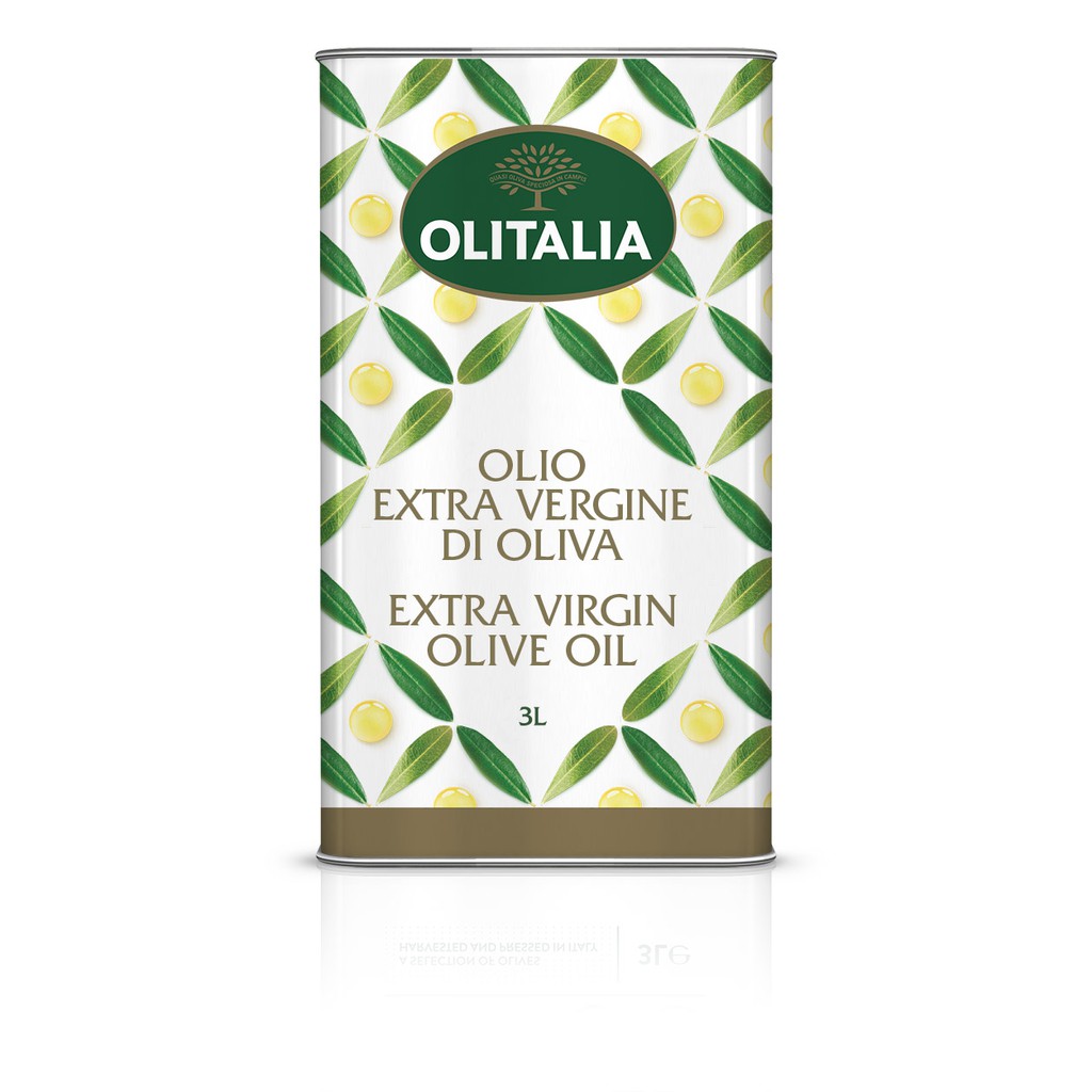 快速出貨+贈品Olitalia奧利塔第一道頂級Extra Virgin冷壓初榨橄欖油3L(鐵桶裝) / 3L 鐵桶