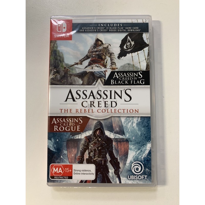 全新未拆現貨 SWITCH 澳版 支援繁體中文 刺客教條 逆命合輯 ASSASSINS CREED