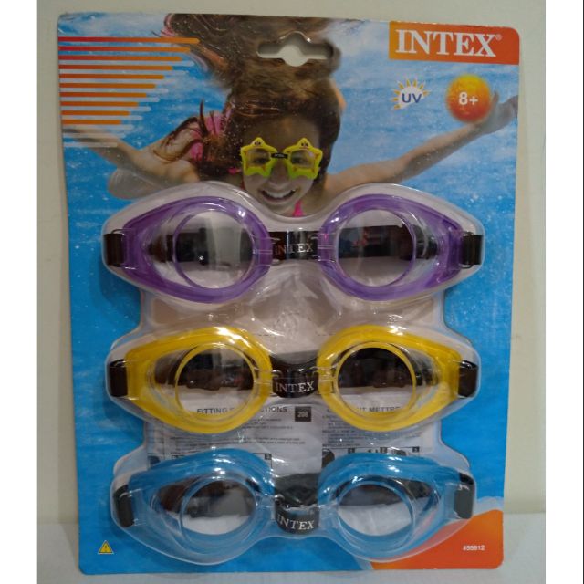 INTEX 泳鏡 三入組(8+)
