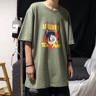 預購🔥復古湯姆貓與傑利鼠Tom and Jerry印花短袖T恤
