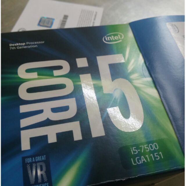 Intel i5-7500 四核心 cpu 1151腳位 盒裝完整 捷元代理