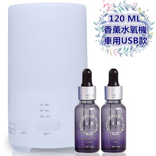 【日式車用USB款125ML】七彩/暖光［贈２高濃度精油］超聲波香薰水氧機『保固』【香閣】