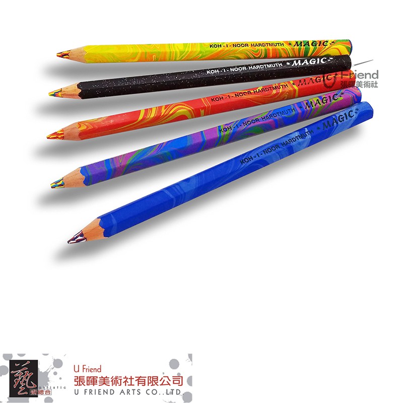 KOH-I-NOOR酷喜樂魔術色鉛筆粗蕊5色選擇單支#k3405