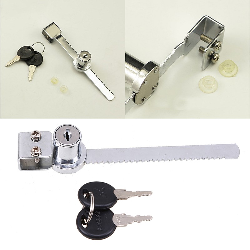 Possbay 滑動玻璃門櫃棘輪鎖展示櫃帶鑰匙