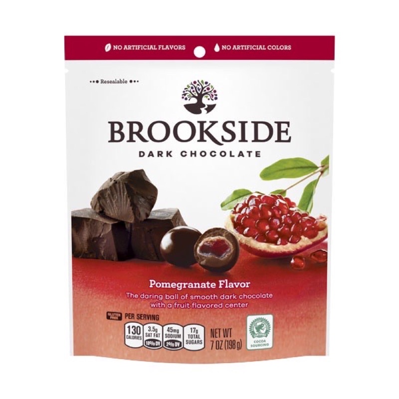 Brookside紅石榴黑巧克力198g