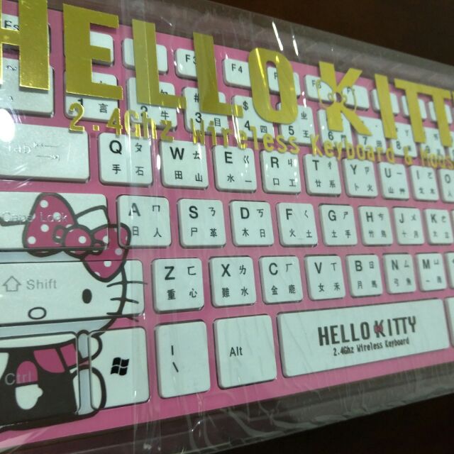 RF-1375+MA003 Hello Kitty 2.4g無線鍵盤滑鼠組