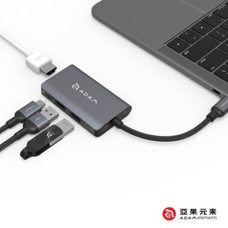 北車【亞果元素】CASA Hub A01m USB 3.1 Type-C 四合一 多功能 集線器 多媒體 轉接器 轉換器
