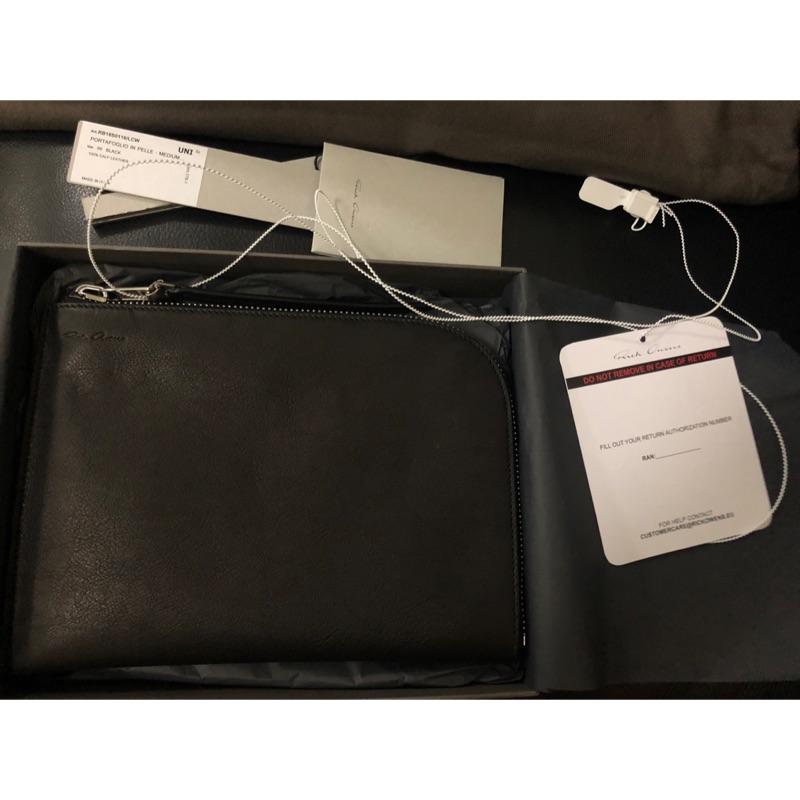 有名な MEDIUM ZIPPED POUCH RICK OWENS kids-nurie.com